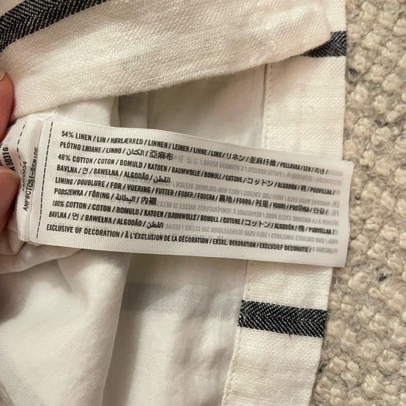 Abercrombie Striped Linen Wrap Skirt - Picture 9 of 11